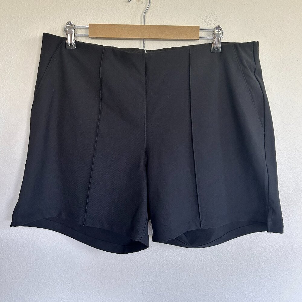 NWT Adidas Golf Shorts Black Pintuck Pull On Active Stretch
